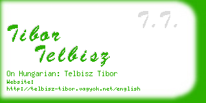 tibor telbisz business card